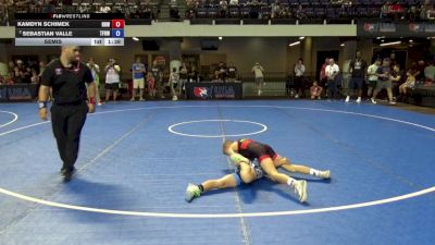 70 lbs Semis - Kamdyn Schimek, Ragin Raisins Wrestling vs Sebastian Valle, The Fort Hammers Wrestling