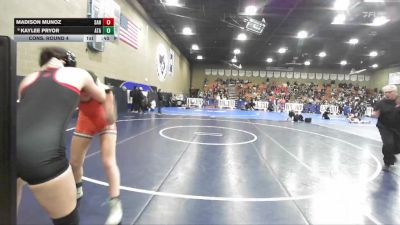 120 lbs Cons. Round 4 - Kaylee Pryor, Atascadero vs Madison Munoz, Sanger