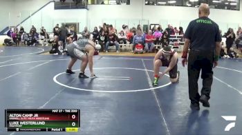 218 lbs Cons. Round 1 - Alton Camp Jr, Farwell Elite Youth Wrestling vs Luke Westerlund, Fruitport