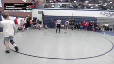 85 lbs Champ. Round 2 - Boe Grimm, Blackfoot Wrestling Club vs Wyatt Shackelford, Middleton Wrestling Club
