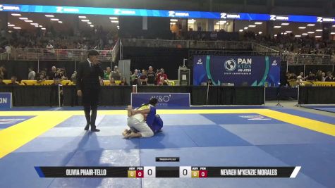 Nevaeh M'Kenzie Morales vs Olivia Phair-Tello 2025 Pan Kids Jiu-Jitsu IBJJF Championship