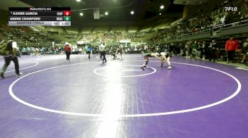 113 lbs Quarterfinal - Xavier Garcia, Clovis West vs Andre Crawford, Wasco
