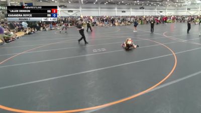 105 lbs Round 1 - Lillee Denson, Unattached vs Kasandra Royce, Unattached