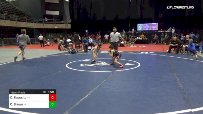 54 lbs Semifinal - Dominic Esposito, Rh vs Corey Brown, Ne