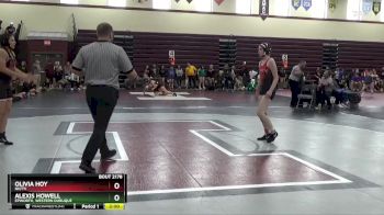 140 lbs Cons. Round 2 - Alexis Howell, Epworth, Western Dubuque vs Olivia Hoy, NH/TV