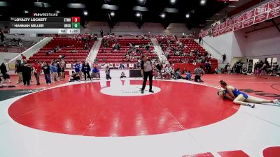 HS 135 lbs 1st Place Match - Hannah Miller, BRIDGE CREEK vs Loyalty Lockett, STILLWATER