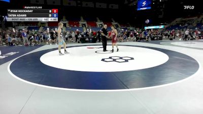 126 lbs Cons. Rd Of 64 - Ryan Hockaday, IN vs Taten Adams, SD