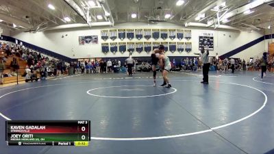 165 lbs Cons. Round 3 - Kaven Gadalah, Strongsville vs Joey Oriti, Medina Highland (A), OH