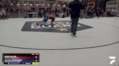 138 lbs Quarterfinal - Gage Miller, Immortal Athletics WC vs Ethan Sodergren, Moen Wrestling Academy