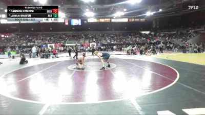 157 lbs Quarterfinal - Logan Shaver, Meridian vs Cannon Kemper, Burns