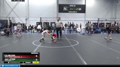 48 lbs Semis (4 Team) - Sam Levine, Warhawks vs Cai Becker, North Jersey Wrestling