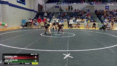 157 lbs Semifinal - Maxwell Kiel, Belmont Abbey vs Jake Nicolosi, Mount Olive