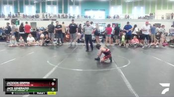 78 lbs Round 5 (8 Team) - Jace Generazio, U2 Upstate Uprising vs Jackson Griffin, Florida Scorpions Black