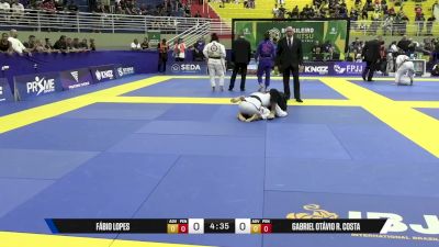 Gabriel Otávio R. Costa vs Fábio Lopes 2025 Brasileiro Jiu-Jitsu IBJJF