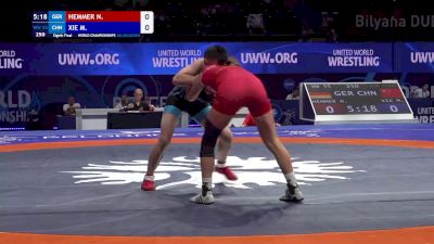 55 kg 1/8 Final - Nina Hemmer, Germany vs Mengyu Xie, China