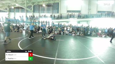 102 lbs Round Of 16 - Nicholas Wood, No Mercy WC vs Logan Padilla, Silverback WC