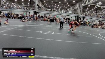 132 lbs Round 1 (8 Team) - Neve OByrne, Kraken Dream Crushers vs Taylor Aiello, RaZor GWC