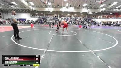 285 lbs Cons. Round 2 - Dylan White, Doane University vs Zion Longsine, Arizona Christian University