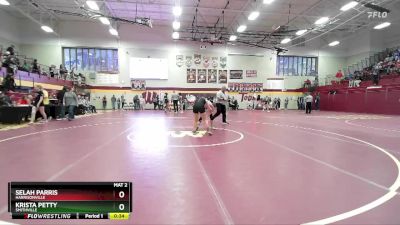110 lbs 7th Place Match - Krista Petty, SMITHVILLE vs Selah Parris, HARRISONVILLE