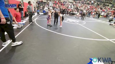 64 lbs Quarterfinal - Jaxsen Woolman, Vinita Kids Wrestling vs Riley Keim, Heat