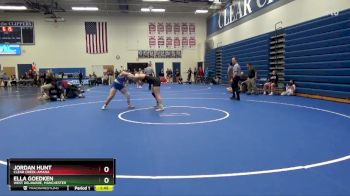 170 lbs Quarterfinal - Ella Goedken, West Delaware, Manchester vs Jordan Hunt, Clear Creek-Amana