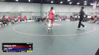 155 lbs Round 3 (8 Team) - Angelina Jiang, California Red vs Lina Lingo, Indiana