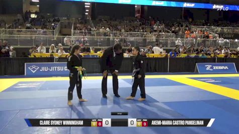 Akemi-Maria Castro Pangelinan vs Claire Sydney Winningham 2025 Pan Kids Jiu-Jitsu IBJJF Championship