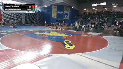 132 lbs Champ. Round 1 - William Yordy, Gettysburg vs Wes Baumgartner, McDonogh