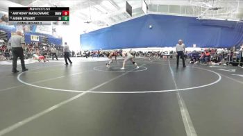 126 lbs Cons. Round 3 - Aiden Stuart, Olathe East vs Anthony Maslovaric, Shawnee Mission Northwest