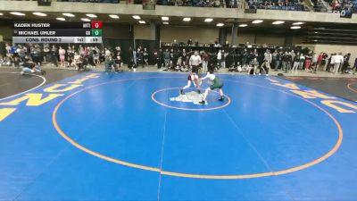 120 lbs Cons. Round 2 - Michael Uhler, Glenbrook North vs Kaden Huster, Gibson City-Melvin-Sibley