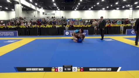 Maddox Alexander Jaco vs Jaden Robert Mack 2025 World IBJJF Jiu-Jitsu No-Gi Championship