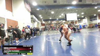 215 lbs Cons. Round 3 - Matthew Olivarez, La Mirada vs Diego Camacho, Otay Ranch