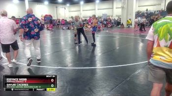 100 lbs Round 7 (8 Team) - Sayuri Caceres, RPA/Head Hunters Wrestling Club vs Essynce Webb, Nebraska Marvels