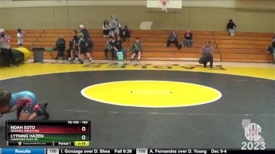 103 lbs Cons. Semi - Lytning Hazen, Livermore Elite WC vs Noah Soto, Redwave Wrestling