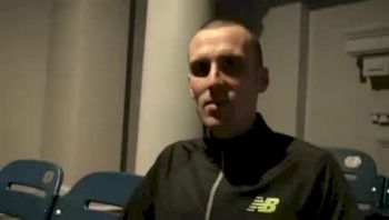 Andy Baddeley talks about training adjustments after winning the Elite Mile at the New Balance Games
