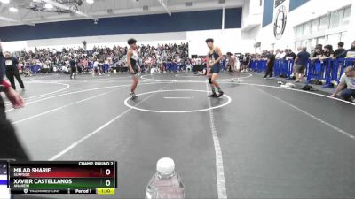 144 lbs Champ. Round 2 - Xavier Castellanos, Anaheim vs Milad Sharif, Surfside