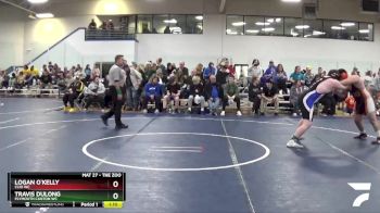 218 lbs Cons. Round 4 - Logan O`Kelly, Clio WC vs Travis DuLong, Plymouth Canton WC