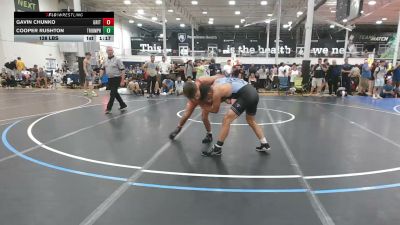 128 lbs Rr Rnd 2 - Gavin Chunko, Grit Mat Club Red - HSC vs Cooper Rushton, Triumph Black - HSC