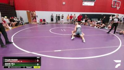 205 lbs Round 2 (6 Team) - Gavin Hill, Choctaw vs Tyler Fassio, Pirate Wrestling Club