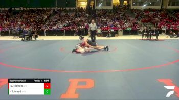 140 lbs 1st Place Match - Taylor Mead, Westminster vs Saleta Nichols, Colonel Richardson