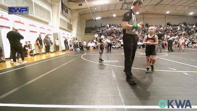 40 lbs Quarterfinal - Trenten Harris, Pin-King All Stars vs Jose Hernandez, Black Fox Wrestling Club