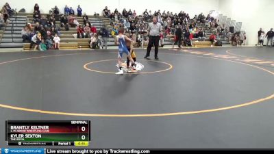 B-2 lbs Semifinal - Brantly Keltner, L-M Junior Wrestling Club vs Kyler Sexton, The Royal