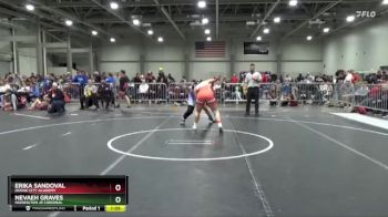 165 lbs Semifinal - Nevaeh Graves, Hoisington Jr Cardinal vs Erika Sandoval, Dodge City Academy