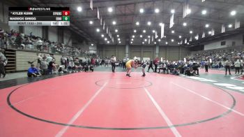 285 lbs Champ. Round 3 - Kyler Kuhn, St. Pius X (Kansas City) vs Maddox Gregg, Edmond North