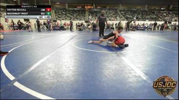 90 lbs 3rd Place - Payton Mccall, Lady Outlaw Wrestling Academy vs Mackinley Wolf, Wolfpak Wrestling
