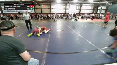 Round Of 32 - Brandon Costello, Holbrook vs Jax Carrion, Phillipsburg