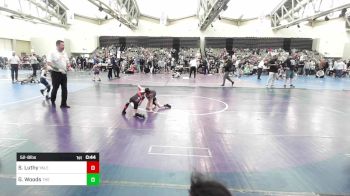 52-B lbs Consi Of 8 #2 - Sebastian Luthy, Yale St vs Gunnar Woods, The Belair Bobcats