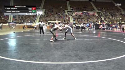 6A 190 lbs Semifinal - Jack Brown, Wetumpka vs Rives Whiddon, Gulf Shores