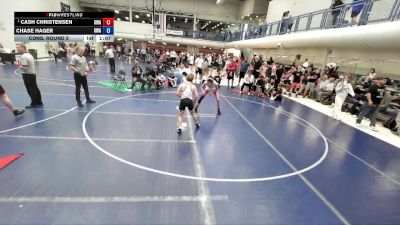 120 lbs Cons. Round 5 - Chase Hager, Sanderson Wrestling Academy vs Cash Christensen, Sanderson Wrestling Academy