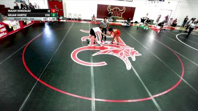 110 lbs Round 3 - Julian Hortiz, Junkyard Dogs Wrestling Club vs Isaiah Gonzalez, SoCal Hammers